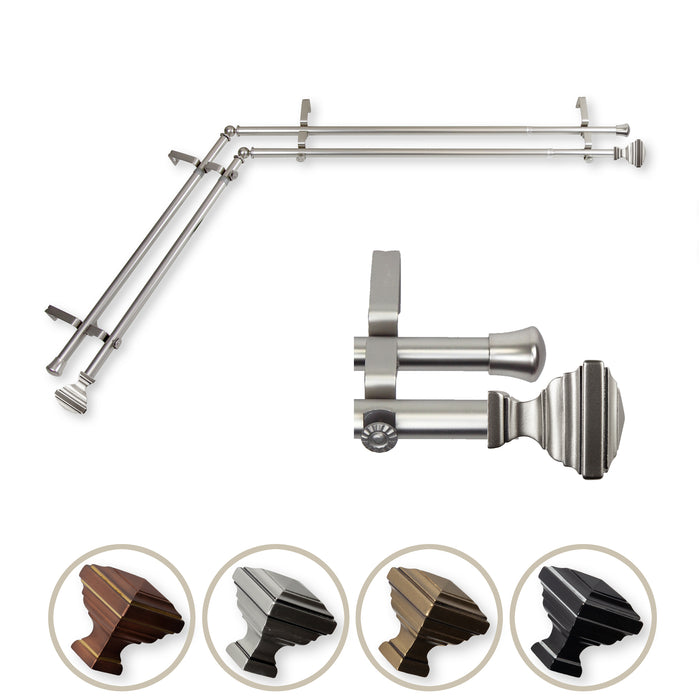 Eudora Double Corner Curtain Rod