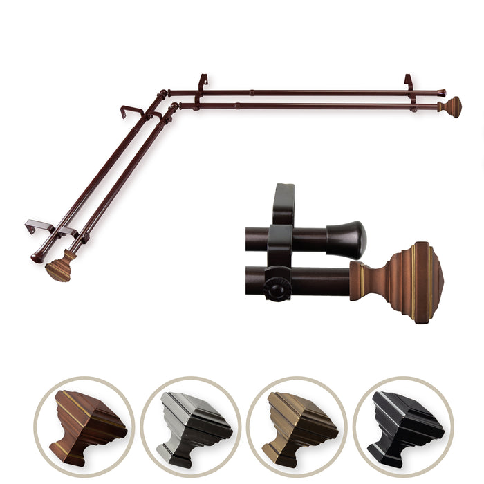 Eudora Double Corner Curtain Rod
