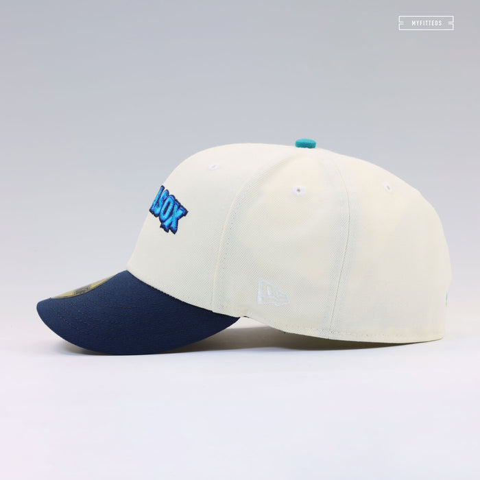 EVERETT AQUASOX JERSEY WORDMARK OFF WHITE NEW ERA FITTED CAP