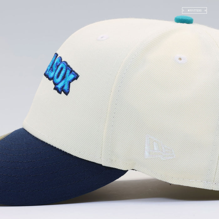 EVERETT AQUASOX JERSEY WORDMARK OFF WHITE NEW ERA FITTED CAP