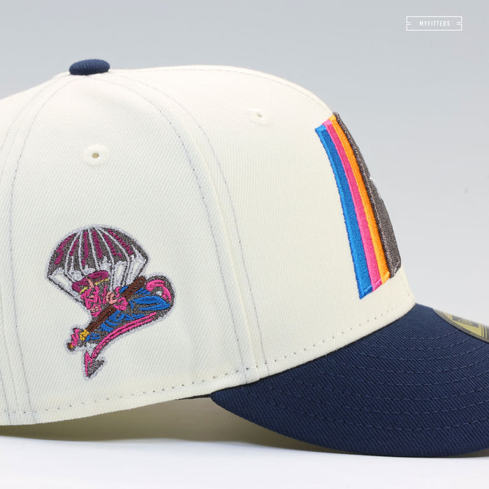 FAYETTEVILLE WOODPECKERS NJ TRANSIT INSPIRED OFF WHITE NEW ERA FITTED CAP
