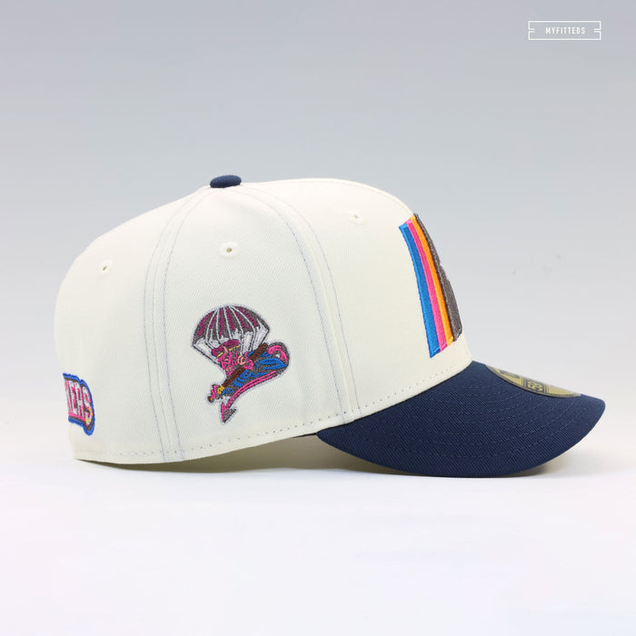 FAYETTEVILLE WOODPECKERS NJ TRANSIT INSPIRED OFF WHITE NEW ERA FITTED CAP
