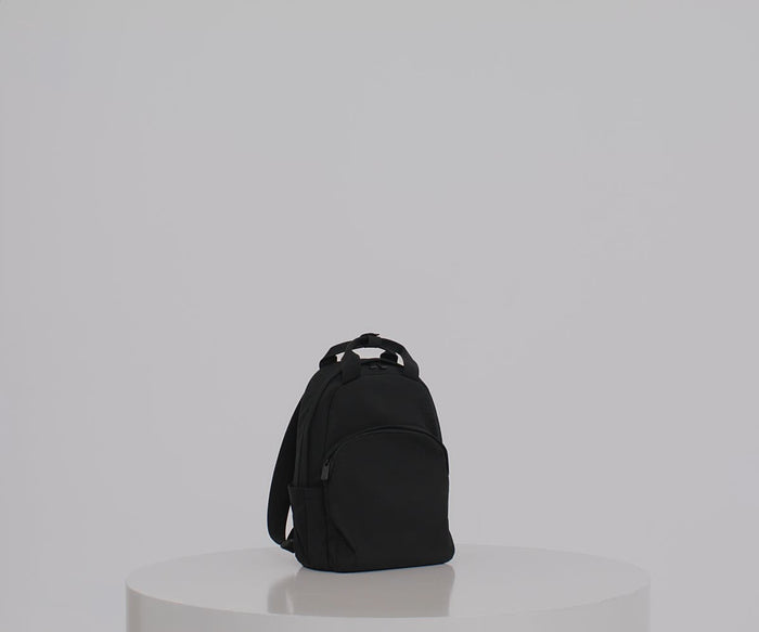 Angled viewed of the Featherlight Backpack