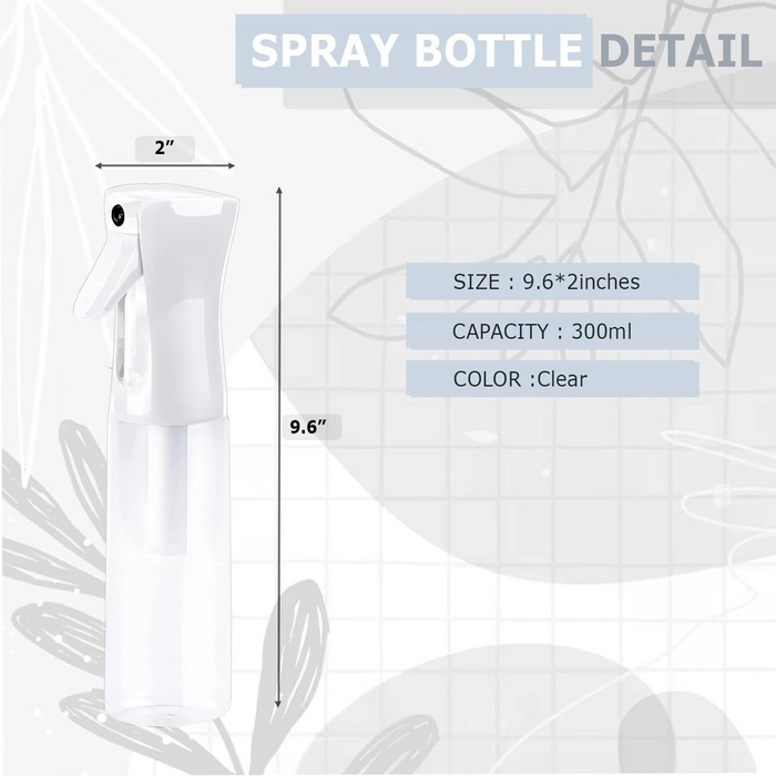 Fine Mister Water Bottle with Sprayer 300 ML