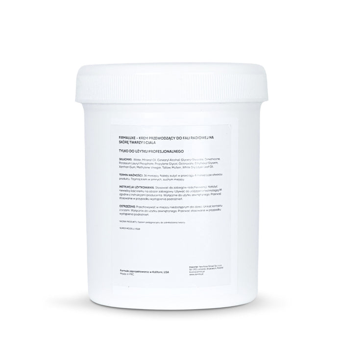 Zemits FirmaLuxe conductive cream during RF treatment