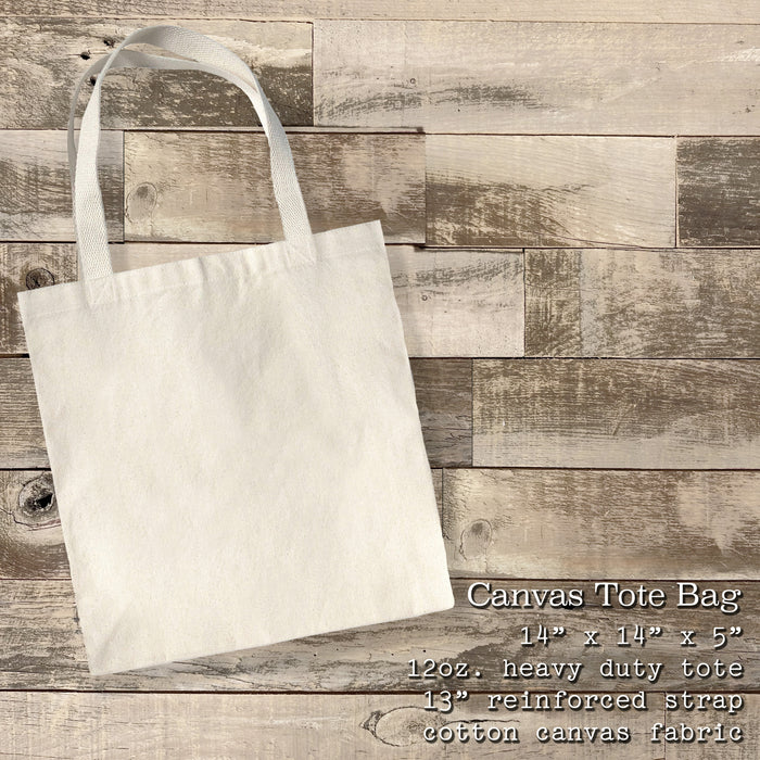 Floral Lighthouse - Canvas Tote Bag