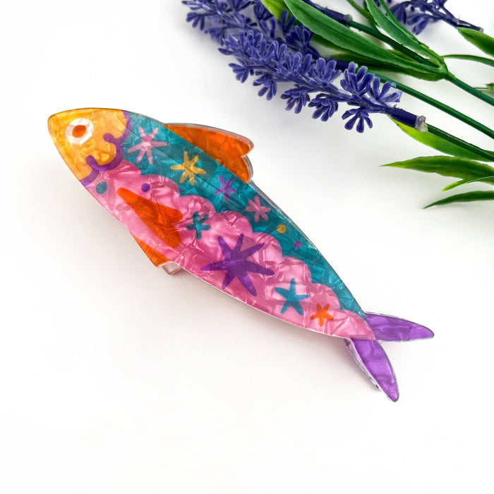 Floral Sardine Hair Claw Clips (Variety)