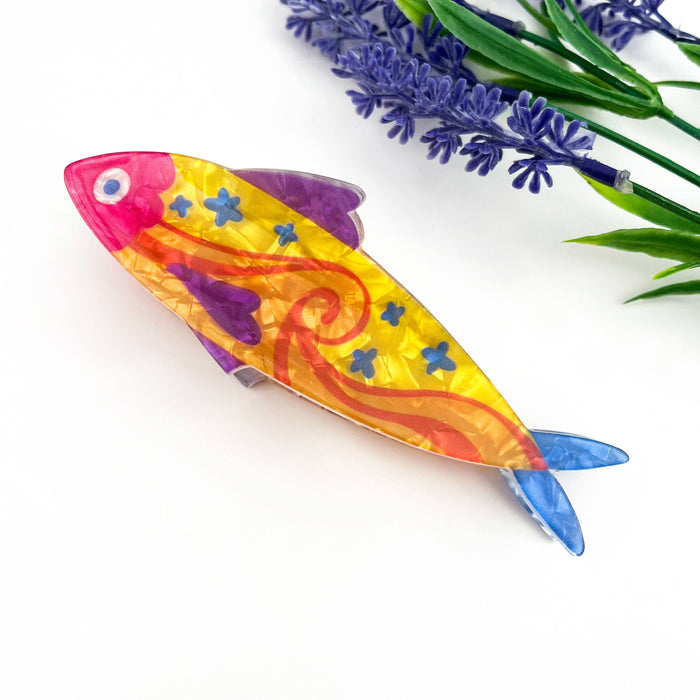 Floral Sardine Hair Claw Clips (Variety)