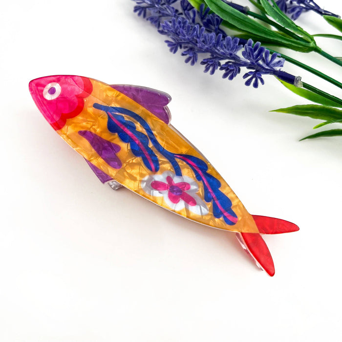Floral Sardine Hair Claw Clips (Variety)
