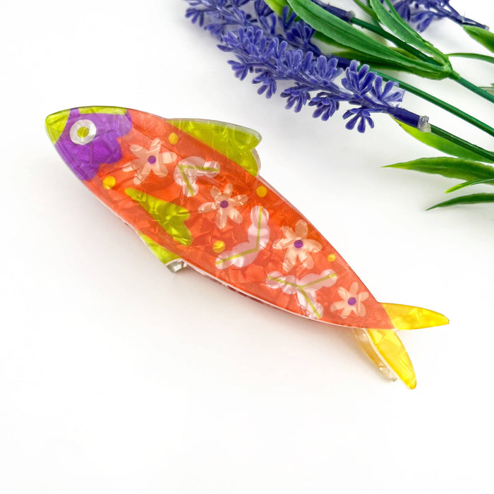 Floral Sardine Hair Claw Clips (Variety)