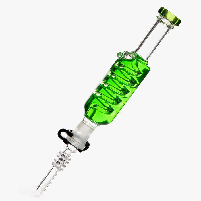 Glycerin Spiral Glass Dab Straw