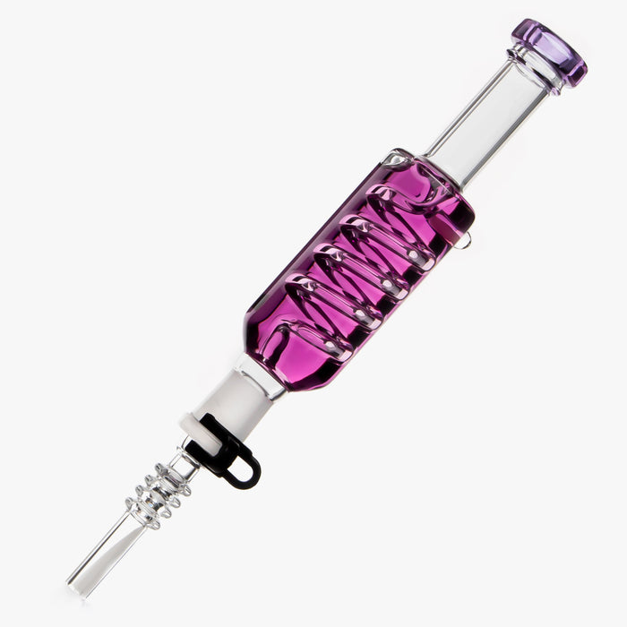 Glycerin Spiral Glass Dab Straw