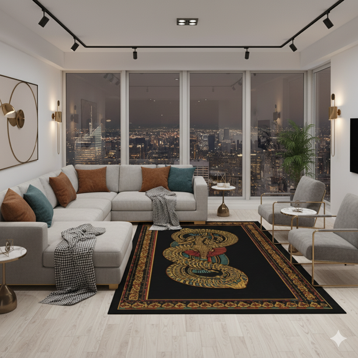 Golden Cobra Area Rug