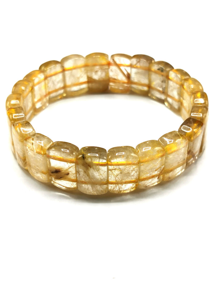 Golden Rutile Bracelet | gemstone/crystal jewelry | Mother's Day/Birthday/Anniversary/Valentine's Day gift - Shwasam