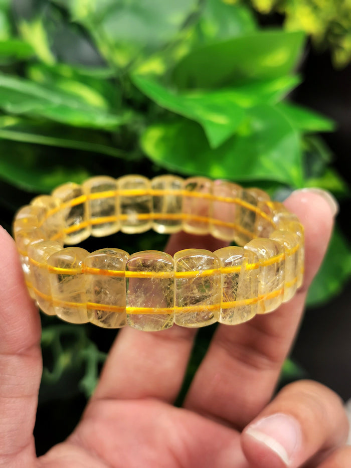 Golden Rutile Bracelet | gemstone/crystal jewelry | Mother's Day/Birthday/Anniversary/Valentine's Day gift - Shwasam