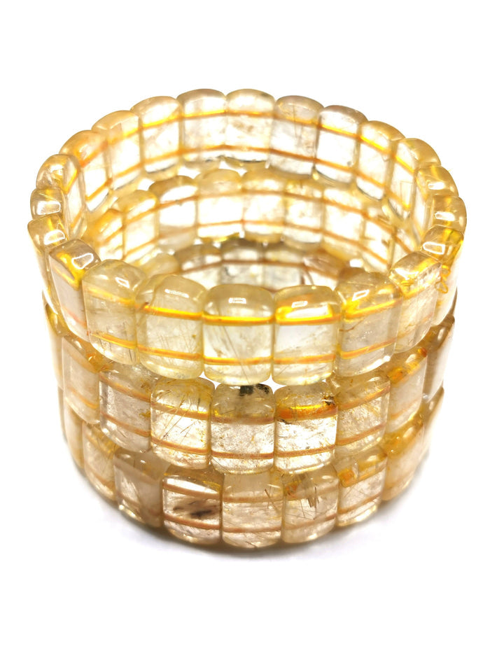 Golden Rutile Bracelet | gemstone/crystal jewelry | Mother's Day/Birthday/Anniversary/Valentine's Day gift - Shwasam