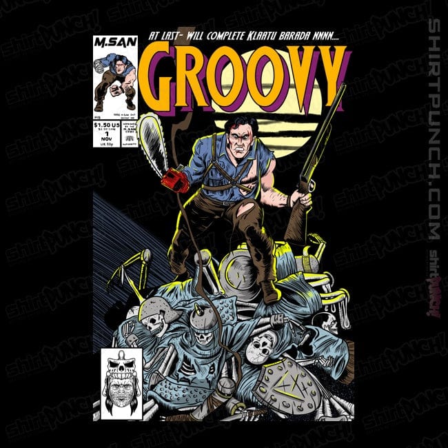 Secret_Shirts Magnets / 3"x3" / Black Groovy Comics