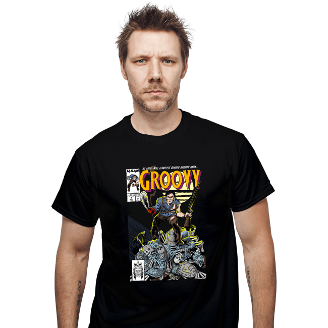 Secret_Shirts T-Shirts, Unisex / Small / Black Groovy Comics
