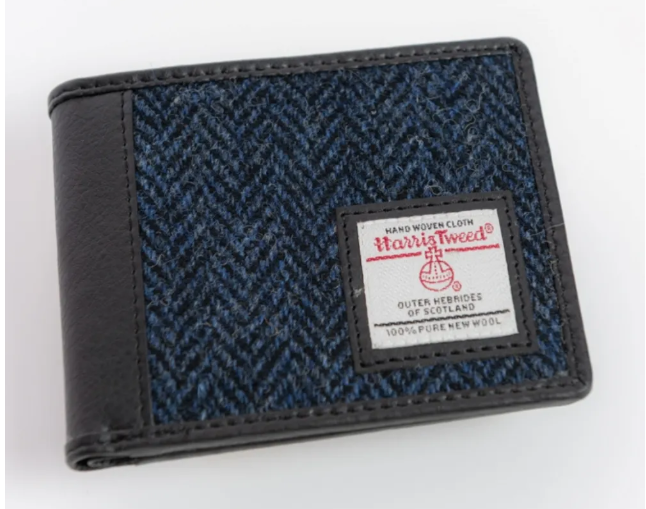 Harris Tweed Bi Fold Wallet