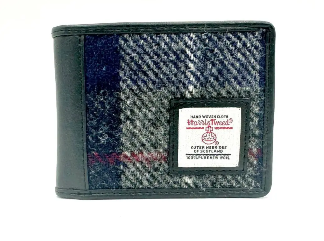 Harris Tweed Bi Fold Wallet