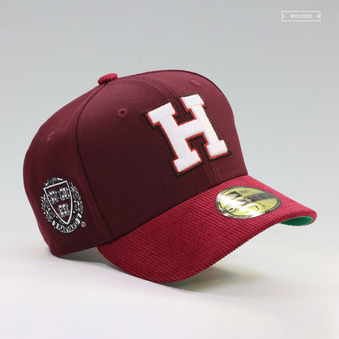 HARVARD UNIVERSITY HARVARD CRIMSON VERITAS SIDE PATCH NEW ERA FITTED CAP