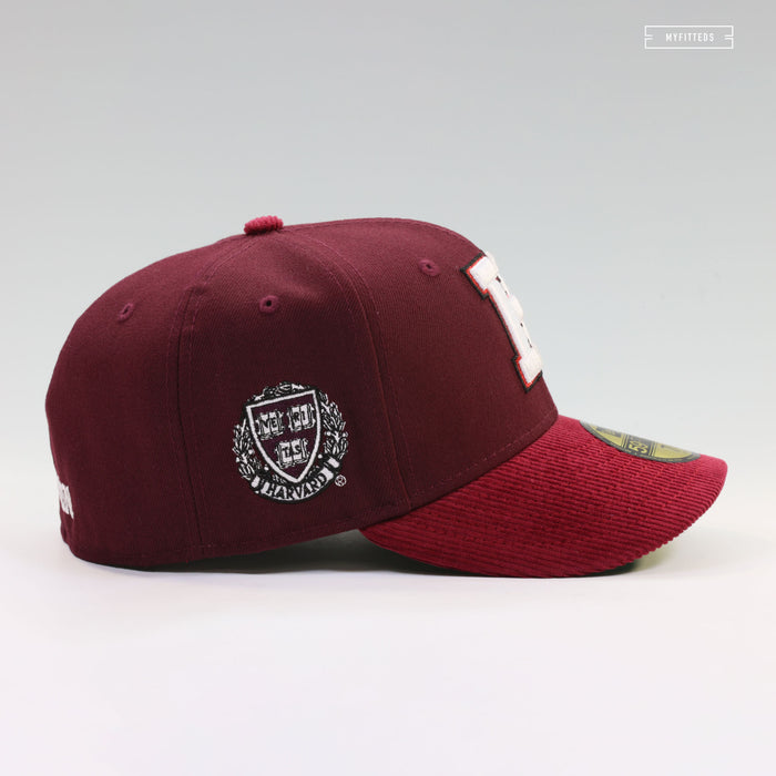 HARVARD UNIVERSITY HARVARD CRIMSON VERITAS SIDE PATCH NEW ERA FITTED CAP