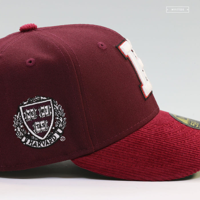 HARVARD UNIVERSITY HARVARD CRIMSON VERITAS SIDE PATCH NEW ERA FITTED CAP