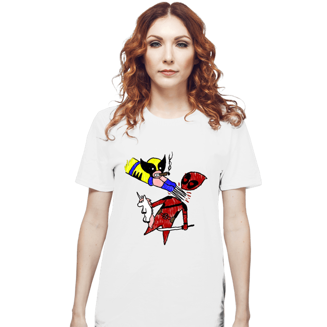 Secret_Shirts T-Shirts, Unisex / Small / White He Loves Me