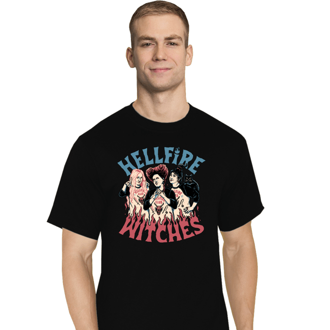 Secret_Shirts T-Shirts, Tall / Large / Black Hellfire Witches