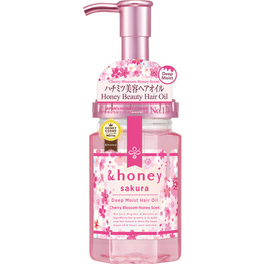 &Honey Deep Moist Sakura Hair Oil 100ml