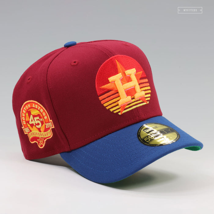 HOUSTON ASTROS 45TH ANNIVERSARY HOUSTON SUNRISE AND SUNSET NEW ERA FITTED CAP