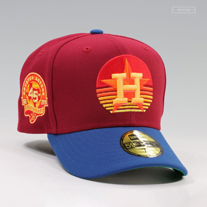 HOUSTON ASTROS 45TH ANNIVERSARY HOUSTON SUNRISE AND SUNSET NEW ERA FITTED CAP