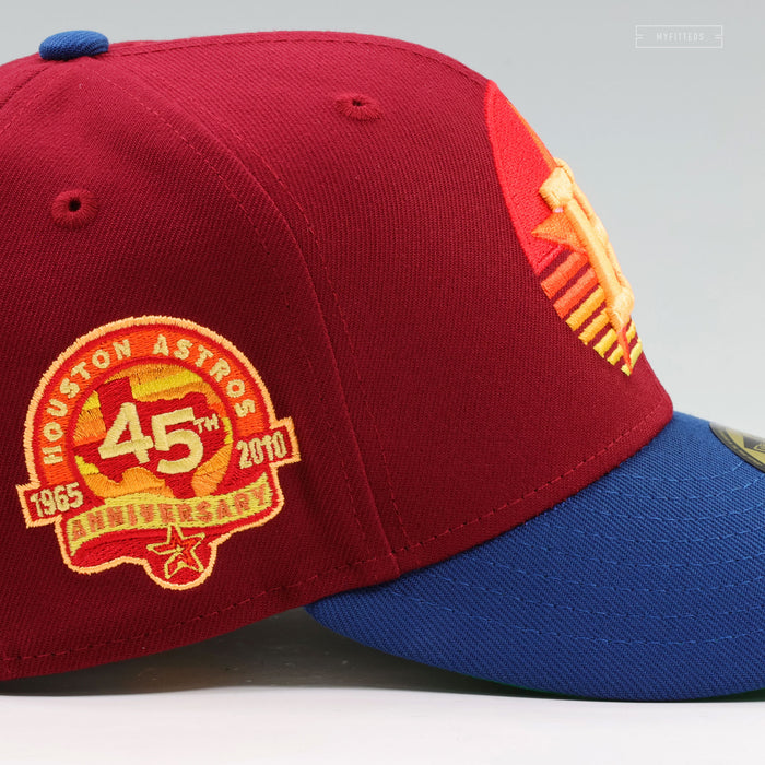HOUSTON ASTROS 45TH ANNIVERSARY HOUSTON SUNRISE AND SUNSET NEW ERA FITTED CAP