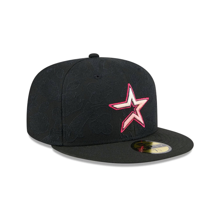 HOUSTON ASTROS KOI FISH ALL OVER EMBROIDERED GRADIENT NEW ERA FITTED CAP