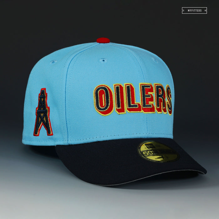 HOUSTON OILERS NFL LUV YA BLUE! ALTERNATE NEW ERA FITTED CAP
