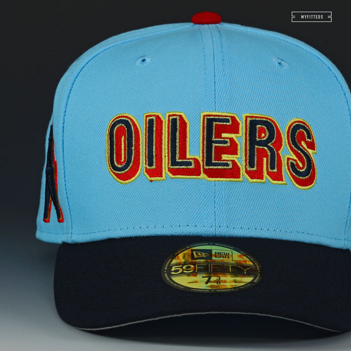 HOUSTON OILERS NFL LUV YA BLUE! ALTERNATE NEW ERA FITTED CAP