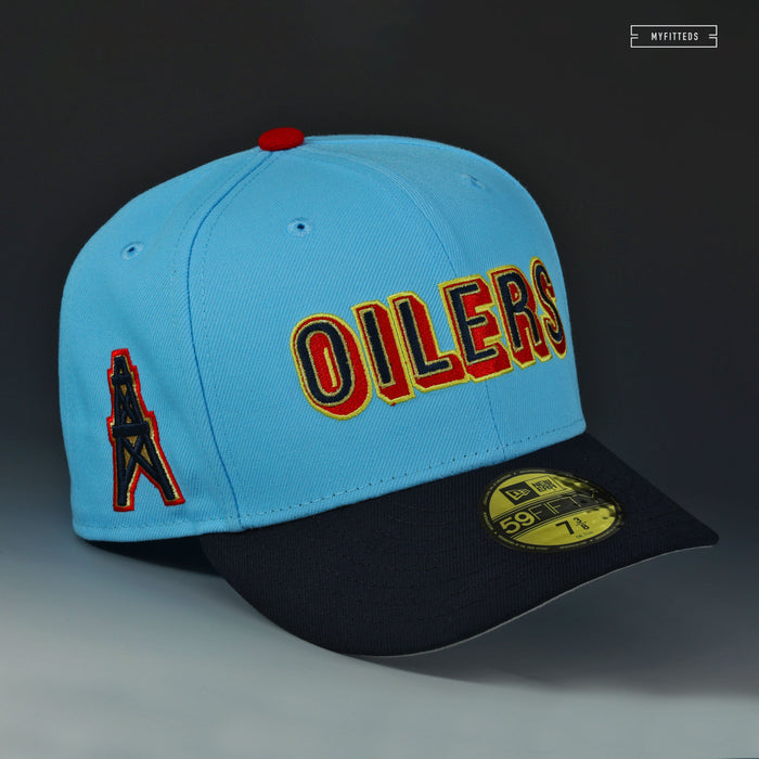 HOUSTON OILERS NFL LUV YA BLUE! ALTERNATE NEW ERA FITTED CAP