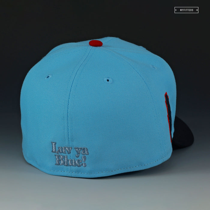 HOUSTON OILERS NFL LUV YA BLUE! ALTERNATE NEW ERA FITTED CAP