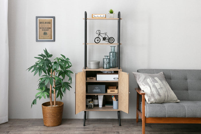Industrial Series for Small Spaces Cabinet Wood - IRIS USA, Inc.