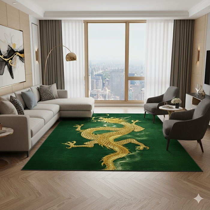 Jade Flame Area Rug