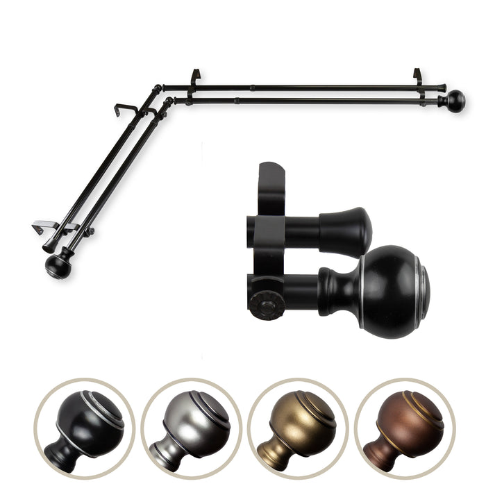 Jaylin Double Corner Curtain Rod