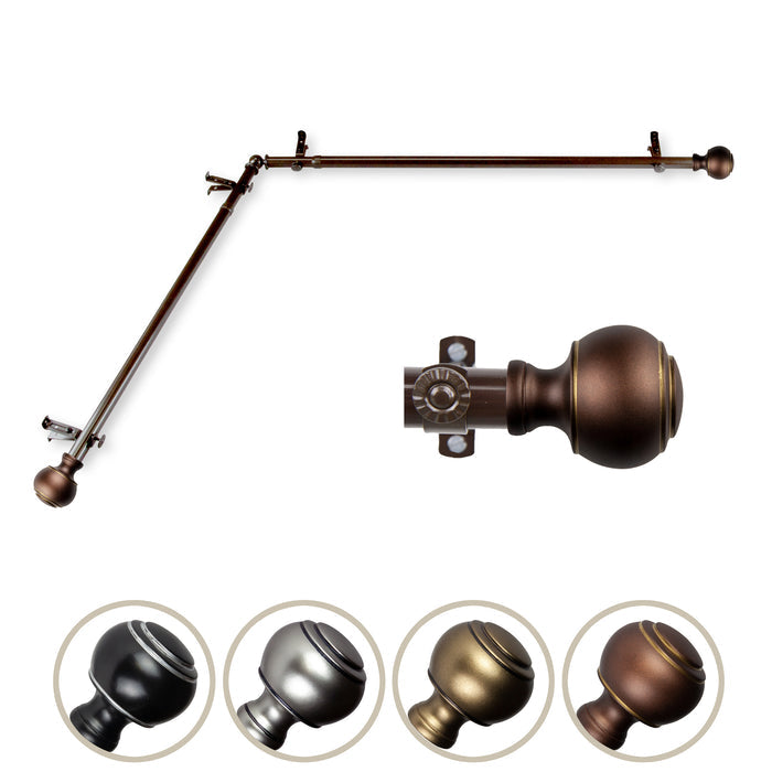 Jaylin Single Corner Curtain Rod
