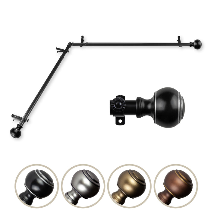 Jaylin Single Corner Curtain Rod