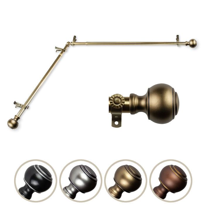 Jaylin Single Corner Curtain Rod
