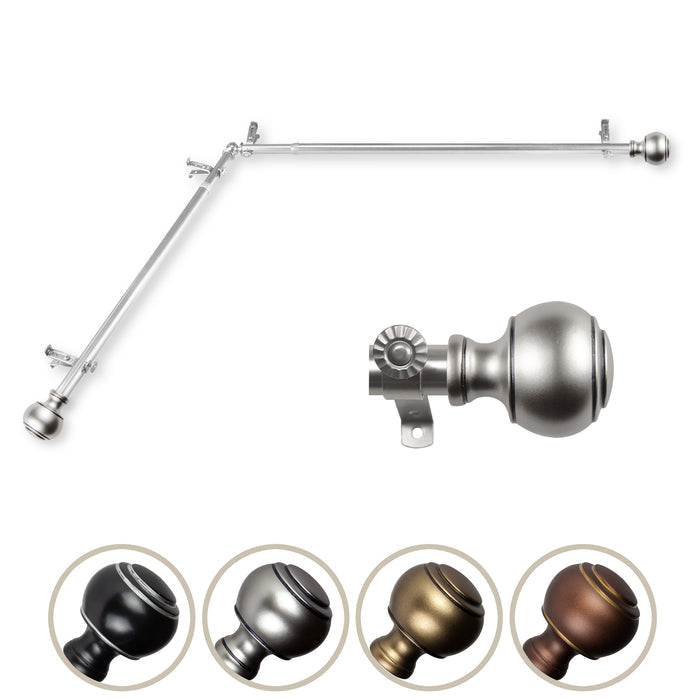 Jaylin Single Corner Curtain Rod