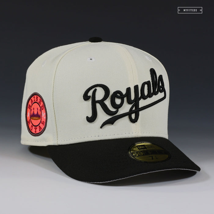 KANSAS CITY ROYALS RAISED ROYAL MR. MEN / MR. RUDE INSPIRED NEW ERA FITTED CAP