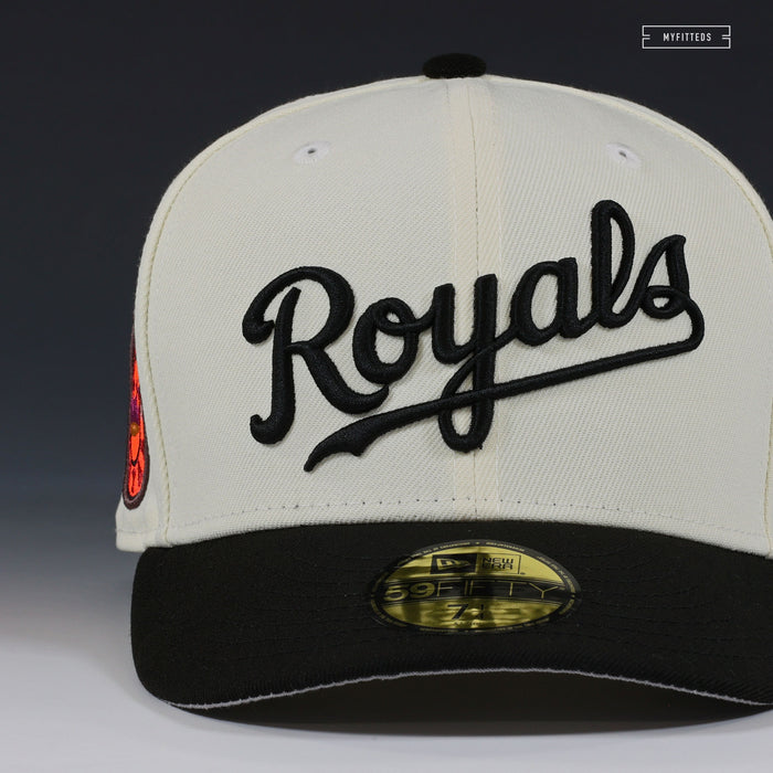 KANSAS CITY ROYALS RAISED ROYAL MR. MEN / MR. RUDE INSPIRED NEW ERA FITTED CAP