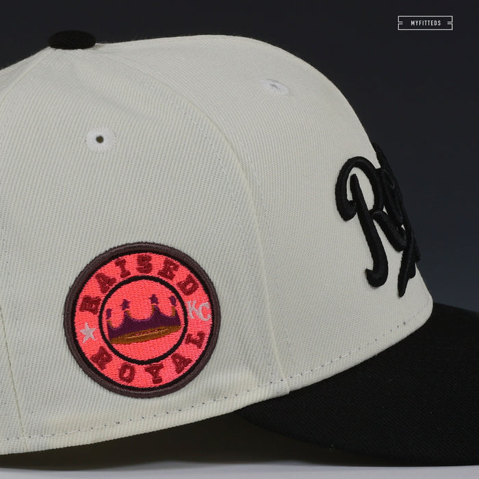 KANSAS CITY ROYALS RAISED ROYAL MR. MEN / MR. RUDE INSPIRED NEW ERA FITTED CAP