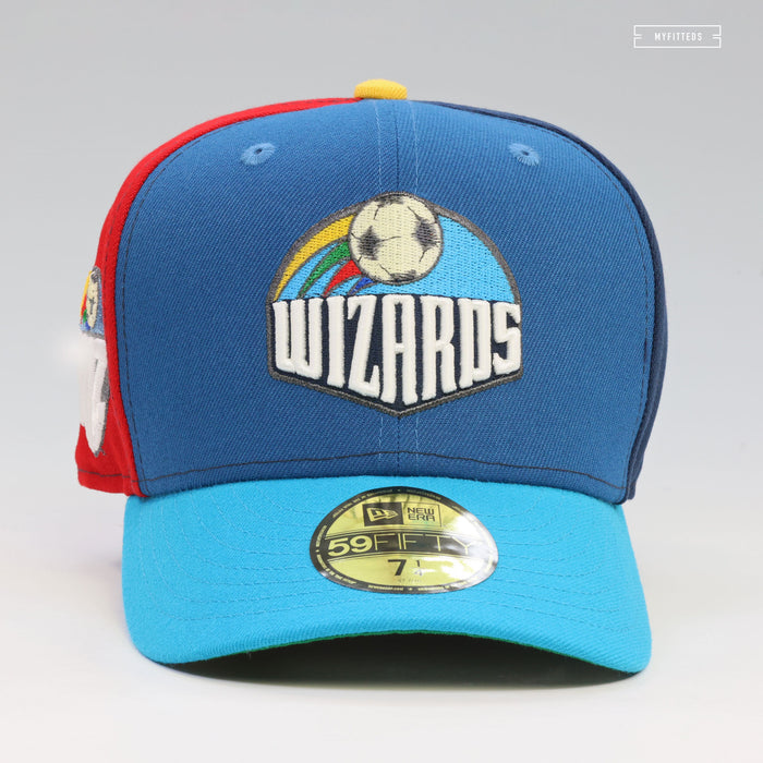 KANSAS CITY WIZARDS THE WIZ 1996 MLS INAUGURAL SEASON RETRO NEW ERA FITTED CAP