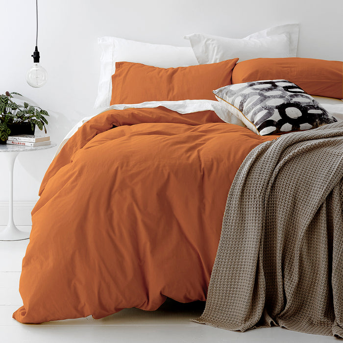 KOO loft sheet set clay-Queen size
